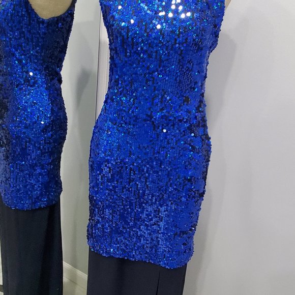 Blue Sequins Dress - Picture 3 of 5